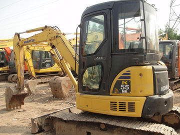 コマツー PC55MR - 2台の中古掘削機 12V 圧力と回転パイル 5160kg
