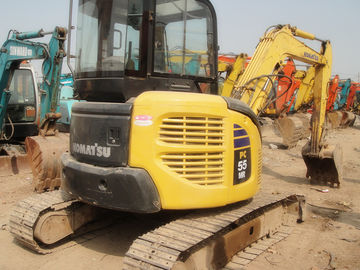 コマツー PC55MR - 2台の中古掘削機 12V 圧力と回転パイル 5160kg