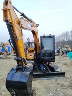 7トンの使用されたSany SY75C 水力掘削機 0.12~0.32m3バケツ容量