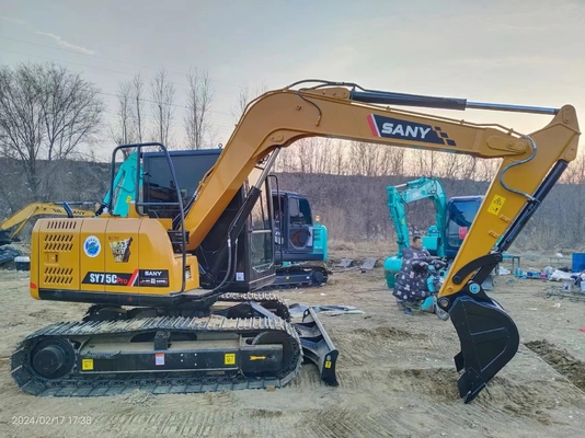7トンの使用されたSany SY75C 水力掘削機 0.12~0.32m3バケツ容量