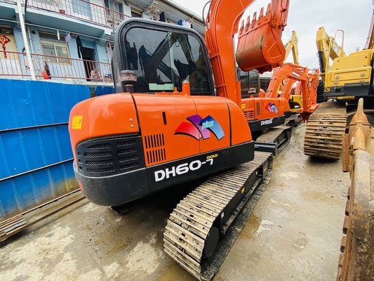6トン オリジナル 中古 ドーサン DH60-7 クローラー 掘削機 中古 0.09-0.2 m3 ボケット容量