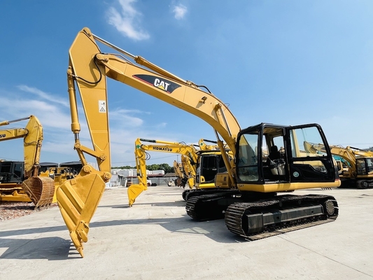 CAT 320C 中古 クローラー掘削機 最大掘削深さ 6550mm と CAT 3066 エンジンモデル