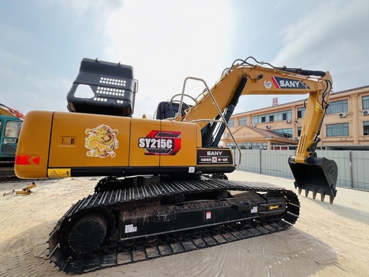 21トンの二手掘削機 Sany SY215C 水力掘削機 1CBM バケツ容量